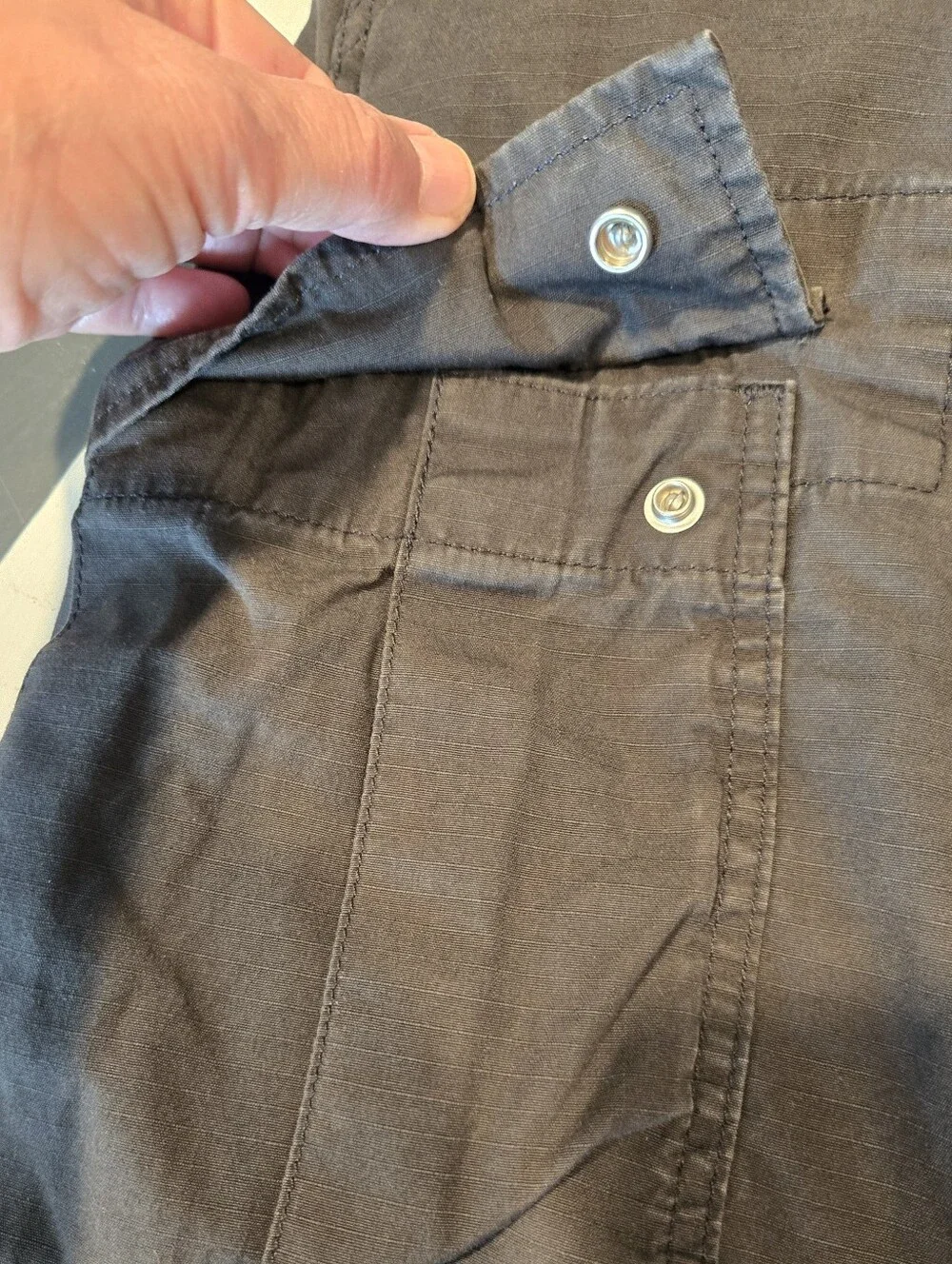 Levis Charcoal Grey Cargo Shorts Mens 36 6 Pockets